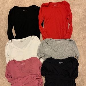Gap Maternity Pure Body Long Sleeve Shirts